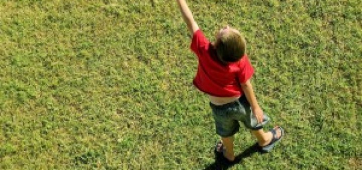 Child on grass