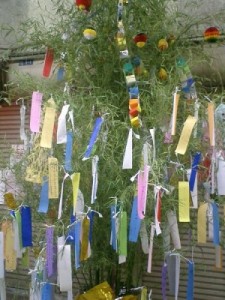 Tanabata tree decorations
