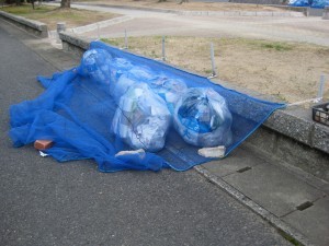 net with bricks