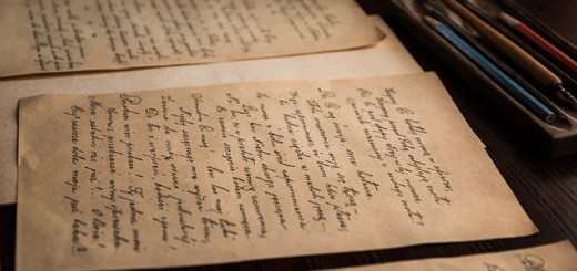 old letters on a table